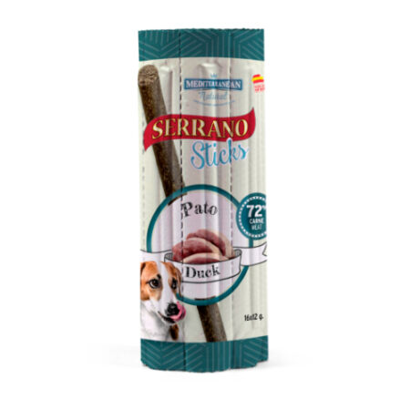 STICKS SERRANO PARA PERROS (16 UNIDADES X 10) PATO
