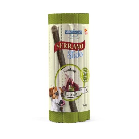 STICKS SERRANO PARA PERROS (16 UNIDADES X 10) CORDERO