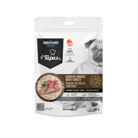 TAPAS GOURMET 150GR DE POLLO Y CON PAVO 10 UNIDADES