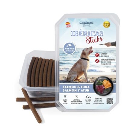 SNACKS IBERICAS STICKS SALMON Y ATUN 800GR
