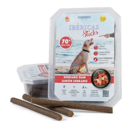 SNACKS IBERICAS STICKS JAMON SERRANO 350GR 6 UND