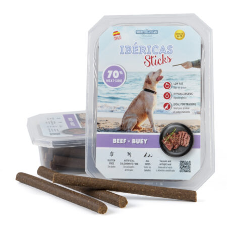 SNACKS IBERICAS STICKS BUEY 350GR 6 UND