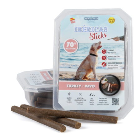 SNACKS IBERICAS STICKS PAVO 350GR 6 UND