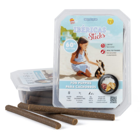 SNACKS IBERICAS STICKS PUPPIES 350GR 6 UND