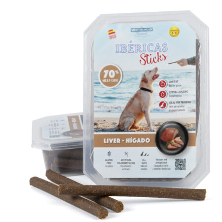 SNACKS IBERICAS STICKS HIGADO DE CERDO 350GR 6 UND