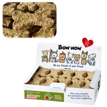 BOW WOW HUESO NATURAL CERDO (GLUCOSA+CONDROTITINA) 30 UNIDADES