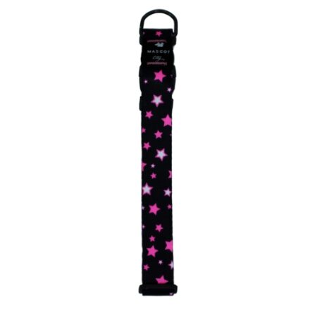 MC STARS FUCSIA COLLAR NYLON 15MM 25 / 42CM S