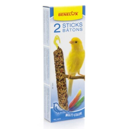 BENELUX 10 PAQUETES DE 2 BARRITAS CANARIO PLUMAS 110GR