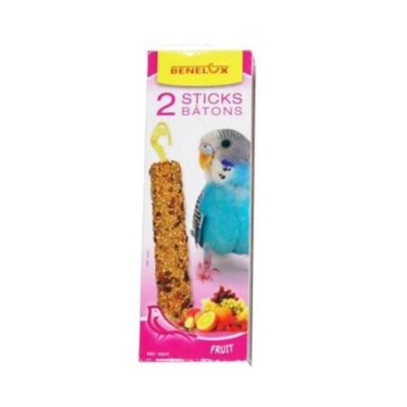 BENELUX 10 PAQUETES DE 2 BARRITAS PERIQUITO FRUTAS 110GR