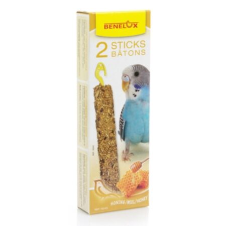 BENELUX 10 PAQUETES DE 2 BARRITAS PERIQUITO MIEL 110GR