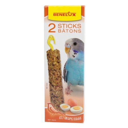 BENELUX 10 PAQUETES DE 2 BARRITAS PERIQUITO HUEVO 110GR
