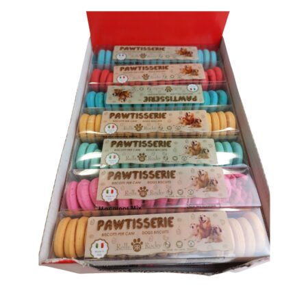 GALLETAS EXPOSITOR MACARONS MIX 50GR 21 UNIDADES