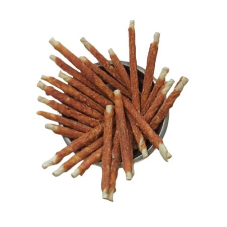 PALO DE PIEL DE BUEY CON POLLO 25CM - 25 UNIDADES