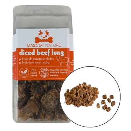 MASCOT NATURE PULMÓN DE TERNERA EN DADOS 60GR 10 UNIDADES