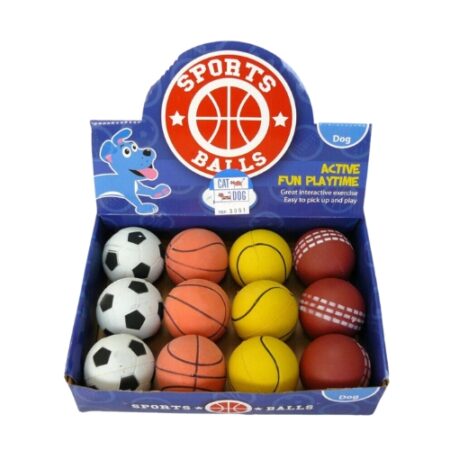 PELOTA SEMIDURA 6,1CM SPORT - 12 UNIDADES