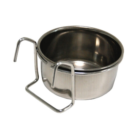 COMEDERO INOX T1 COTORRA / LORO 7CM (GANCHO)