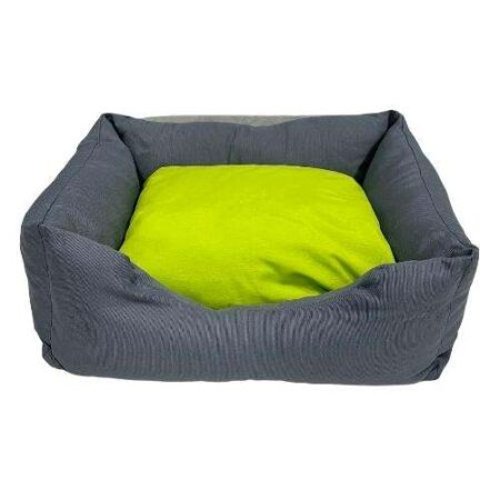 CUNA RECTANGULAR GRIS - VERDE T1 55X45X21CM