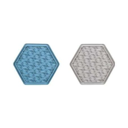 TAPETE PARA LAMER SURTIDO AZUL / GRIS