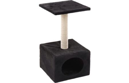 RASCADOR CASETA PISO 32 X 32 X 60CM - NEGRO