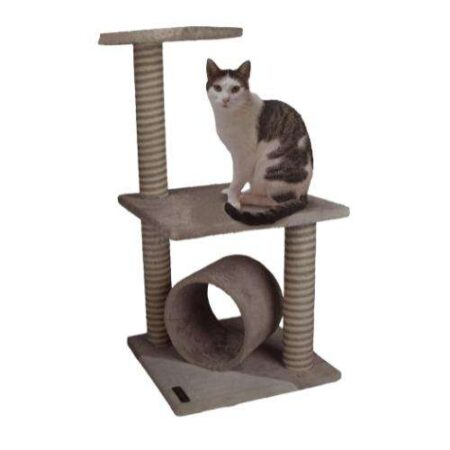 RASCADOR CASA+2 PISOS 35 x 35 x 103 CM - BEIGE