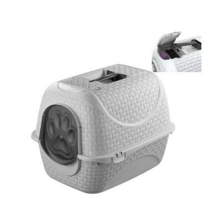 ASEO GATERA PUERTA + PALA 42 X 51 X 40 H GRIS