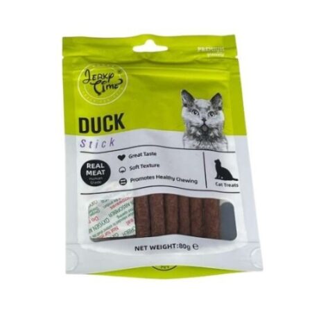 SNACK 11 BARRITAS TIERNAS DE PATO PARA GATO 80GR