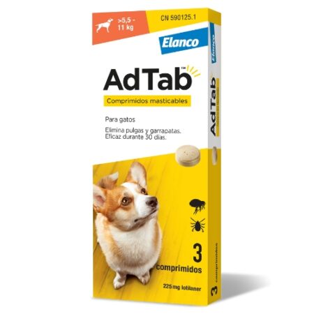 AD TAB 225MG (5,5 - 11KG) 3 COMP