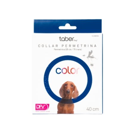 TABERDOG COLOR COLLAR PERMETRINA AZUL 40CM