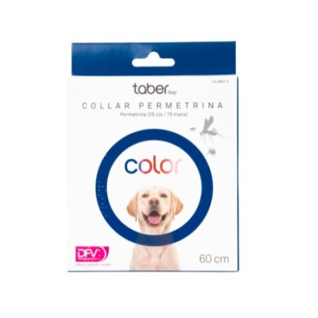 TABERDOG COLOR COLLAR PERMETRINA AZUL 60CM