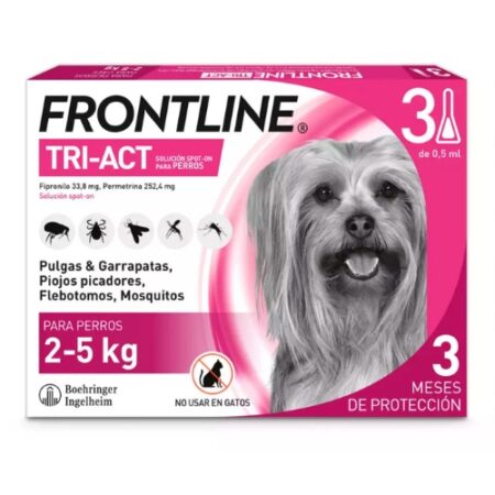 FRONTLINE TRI-ACT  2 - 5KG XS 3 PIPETAS