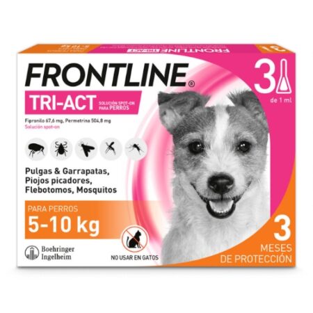 FRONTLINE TRI-ACT  5 - 10KG S 3 PIPETAS