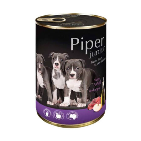 PIPER JUNIOR WITH VEAL AND APPLE 400GR