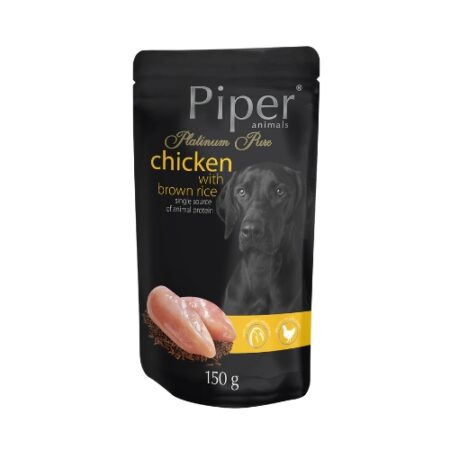 PIPER PURE - CHICKEN WITH BROWN RICE 150G