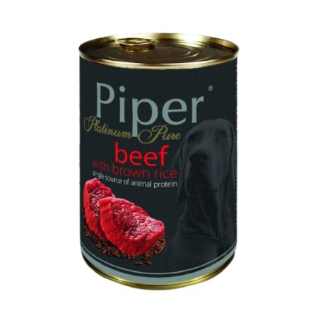 PIPER PURE – BEEF WITH BROWN RICE 400 G
