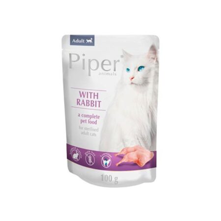 PIPER CAT CONEJO STERILIZED 100G