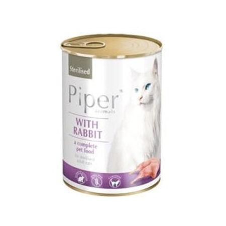 PIPER CAT CONEJO  STERILISED 1X400G