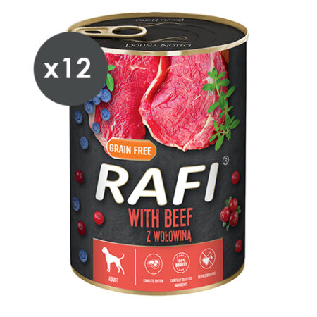 RAFI PATÉ TERNERA Y ARÁNDANOS 12X400GR