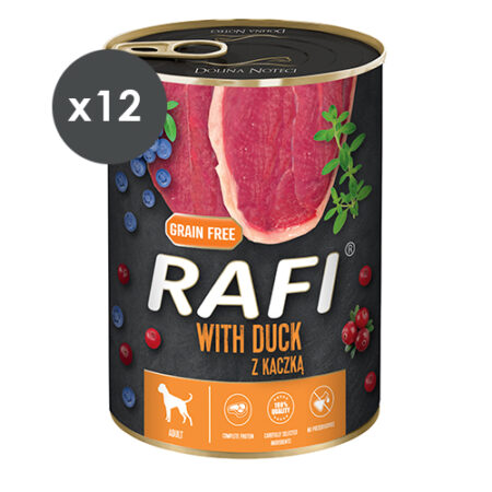 RAFI PATÉ PATO Y ARÁNDANOS 12X400GR