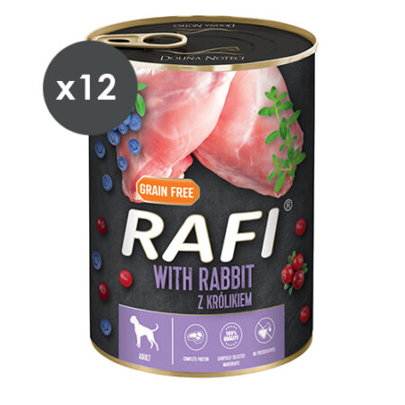 RAFI PATÉ CONEJO Y ARÁNDANOS 12X400GR