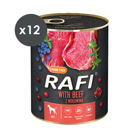 RAFI PATÉ TERNERA Y ARÁNDANOS 12X800GR