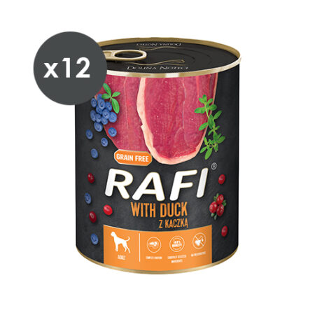 RAFI PATÉ PATO Y ARÁNDANOS 12X800GR
