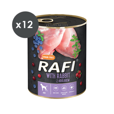 RAFI PATÉ CONEJO Y ARÁNDANOS 12X800GR