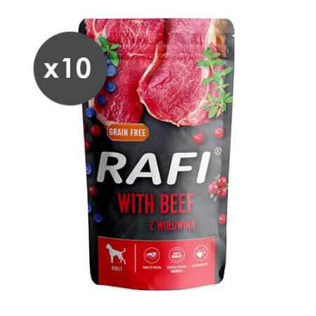 RAFI PATÉ TERNERA Y ARÁNDANOS 10X500GR