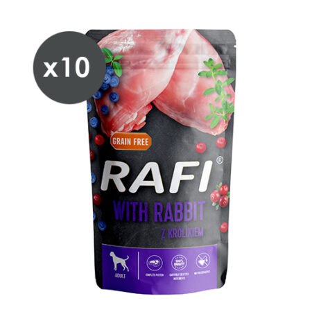 RAFI PATÉ CONEJO Y ARÁNDANOS 10X500GR
