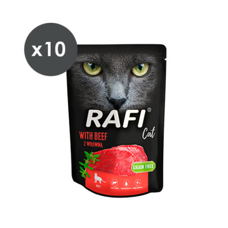 RAFI CAT PATÉ TERNERA 10X300GR