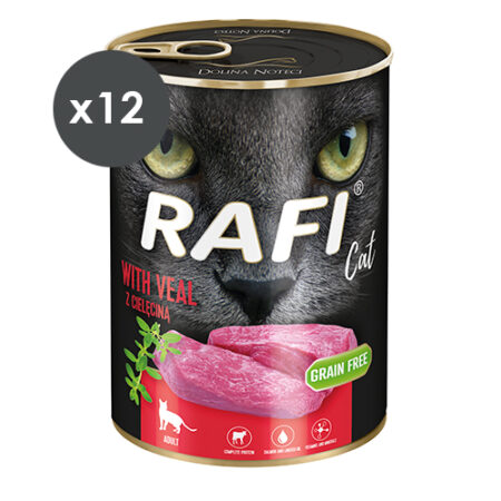 RAFI CAT PATÉ VACUNO 12X400GR