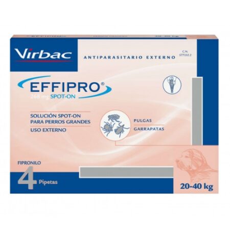 EFFIPRO PERRO GRANDE 20 A 40 4 PIPETAS