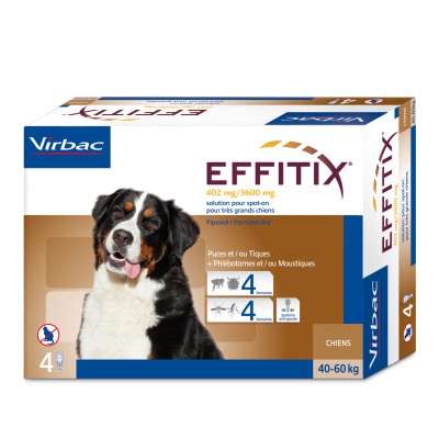 EFFITIX XL 4 PIP 40 - 60KG PERROS MUY  GRANDES 402 / 3600MG