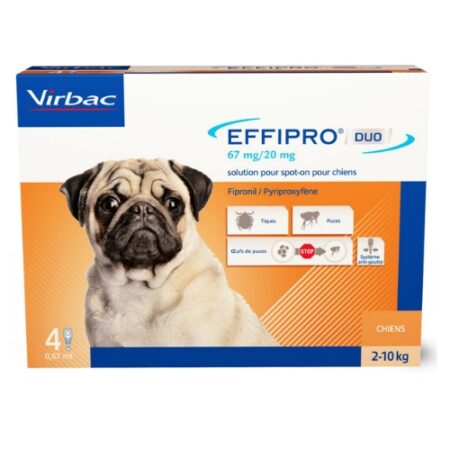 EFFIPRO DUO PERROS (2 - 10KG) 67MG/20MG 4 PIPETAS