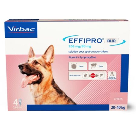 EFFIPRO DUO PERROS (20 - 40KG) 268MG/80MG 4 PIPETAS
